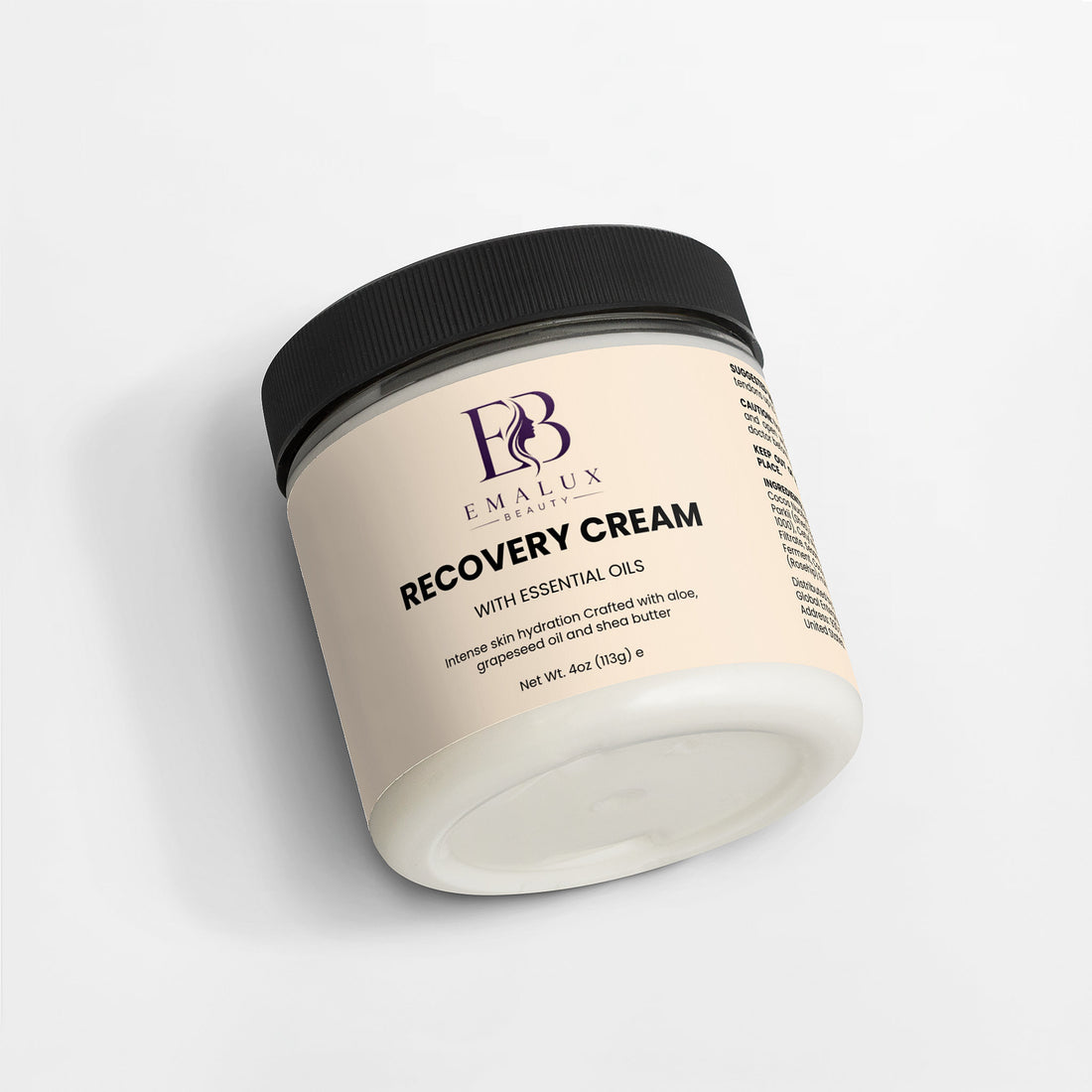 Recovery Cream with Aloe & Essential Oils for Skin Comfort