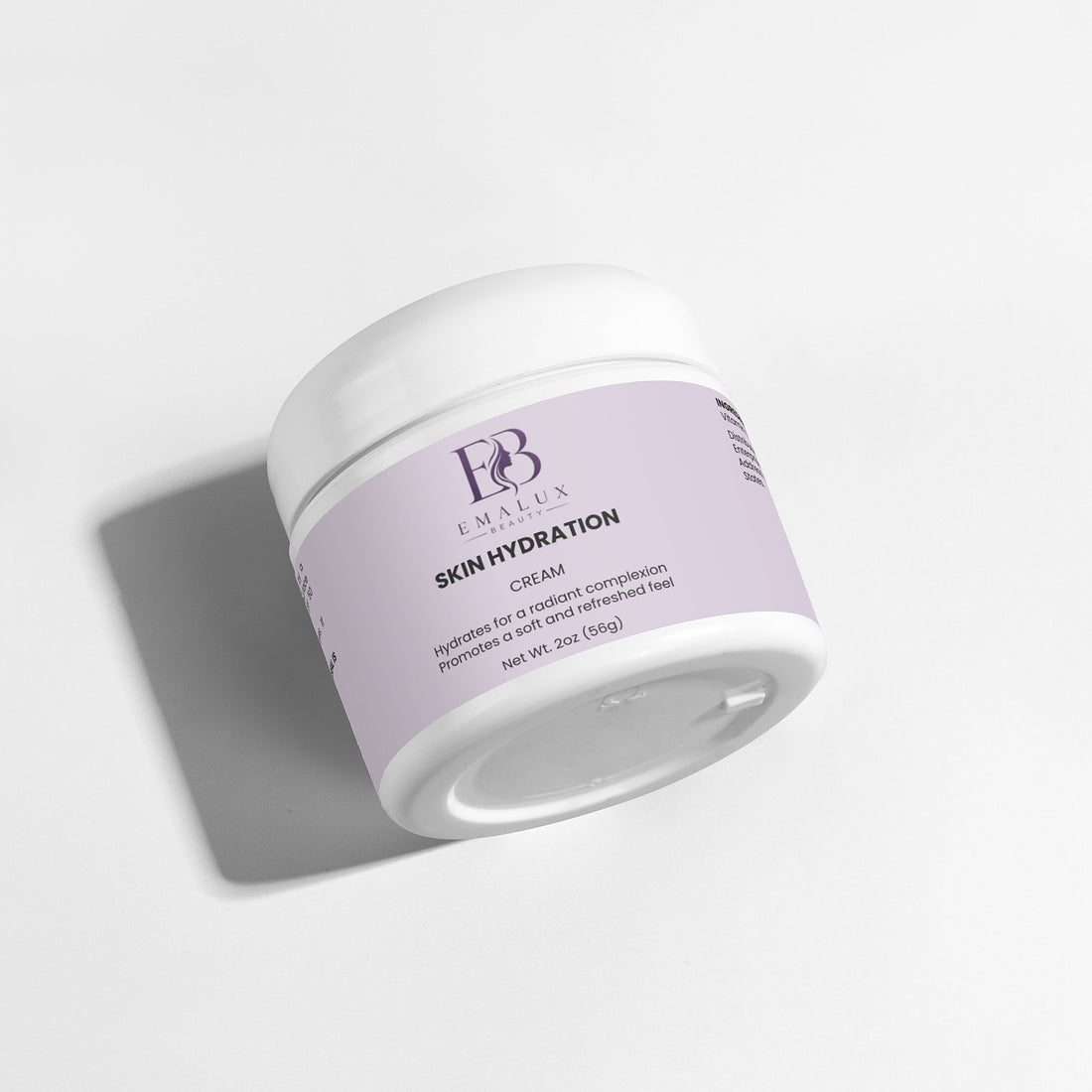 Skin Hydration Cream with Hyaluronic Acid for Soft Skin